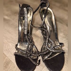 Elegant Black Strappy Heels